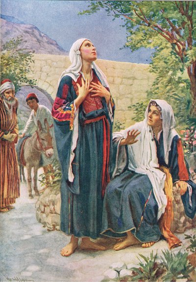 Mary and Elisabeth by Harold Copping